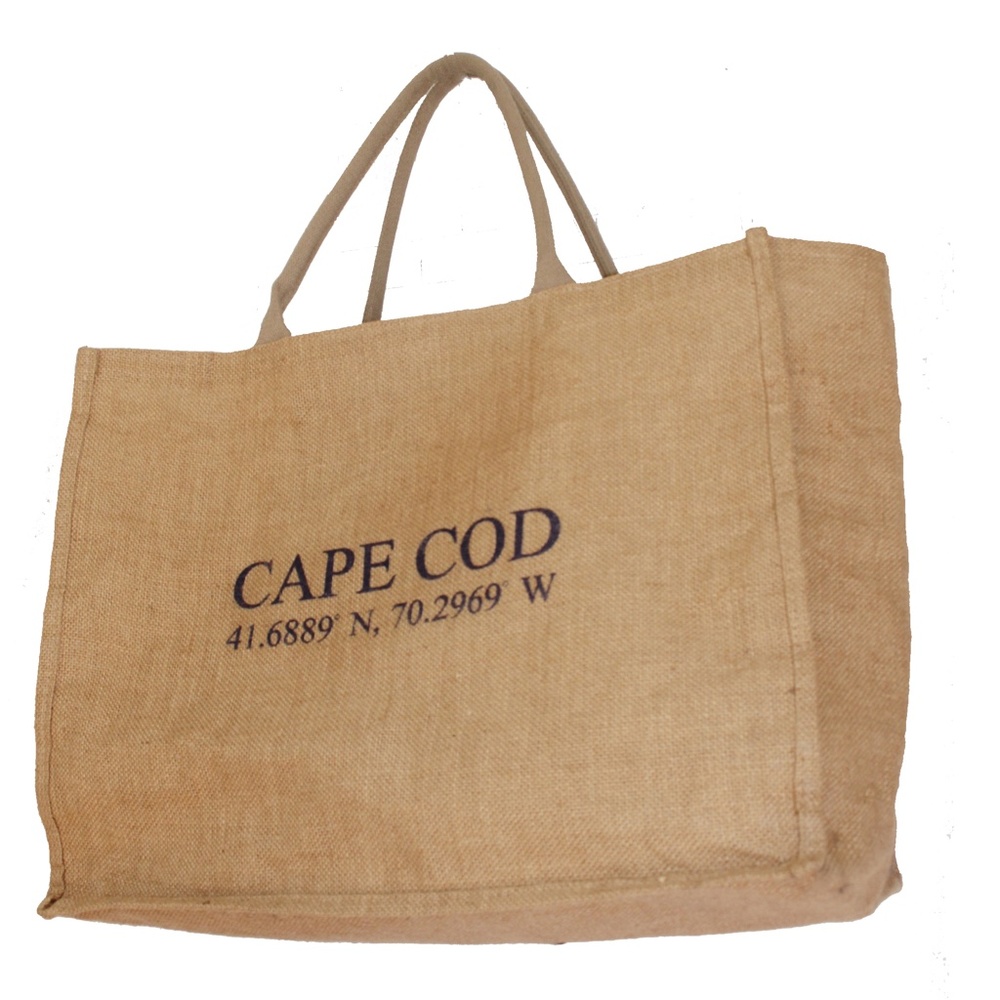 Authentic Cape Code Burlap Oversized Tote - image 2
